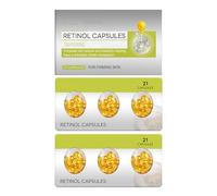 Retinol Serum Capsules, Firming Smoothing Hydrating Face Serum, Lightweight Non-Greasy Facial Solution, Lifts Sagging Skin, Deeply Nourishing Skin, for Morning Daytime Before Makeup (2pcs)