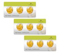 Retinol Serum Capsules, Firming Smoothing Hydrating Face Serum, Lightweight Non-Greasy Facial Solution, Lifts Sagging Skin, Deeply Nourishing Skin, for Morning Daytime Before Makeup (3pcs)