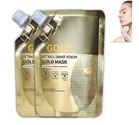 Retinol Snake Venom Gold Mask,Gold Mask Huasurv,Anti-Aging Gold Face Mask,Anti-aging Retinol Gold Facial Mask,Retinol Snake Venom Peptide Gold Mask 100G*2