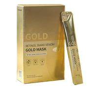 Retinol Snake Venom Gold Mask, Golden Collagen Peel Off Face Mask, Gold Peptide Anti-Aging Peel Off Facial Mask for Deeply Cleans Moisturizing, Hydrating Mask to Reduce Fine Lines & Wrinkles