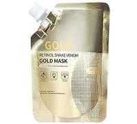 Retinol Snake Venom Gold Mask, Peptide Collagen Peel Off Facial Mask, Gold Anti-Aging Face Mask for Flawless Skin, Anti Wrinkles & Reduce Fine Lines, Clear Acne, Minimize Pores, Moisturizing, 100g