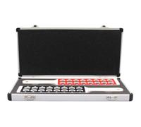 Retinoscopy Lens Rack Set - Double Row Mirrors for Quick Examination - Ophthalmic Optometry Equipment in Aluminum Case