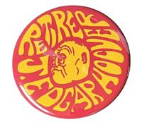 Retire J. Edgar Hoover Button Pinback 1.25 Inch Diameter Reproduction Of 1960's Pin FBI Director Counterculture Movement