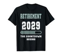 Retire, Retirement 2029 the Countdown Begins, Retirement Value Graphic T-Shirt