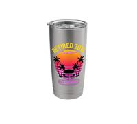 Retired 2025 Countdown in Progress Beach Retirement Party Stainless Steel Insulated Tumbler