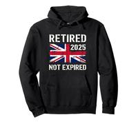 Retired 2025 Not Expired Retirement Retire Distressed Pullover Hoodie
