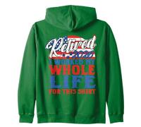 Retired 2026 Funny Retirement Gift Worked My Life July 4th Zip Hoodie