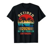Retired 2026 Funny Vintage Retirement Humor Gifts Men Women T-Shirt