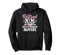 Retired 2026 Not My Problem Anymore Floral Pensioner Pullover Hoodie