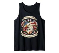 Retired 2026 Not My Problem Anymore Patriotic Retirement Tank Top
