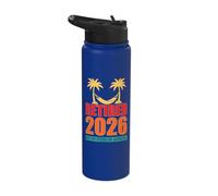 Retired 2026 Not My Problem Anymore Tropical Stainless Steel Insulated Water Bottle
