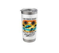 Retired 2026 Not My Problem Beach Vibe Retirement Stainless Steel Insulated Tumbler