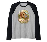 Retired 2026 Out of Office in The Coop Silkie Mom Urban Raglan Baseball Tee
