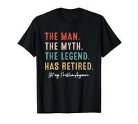 Retired 2026 The Man Myth Legend Has Retired 2026 Retirement Value Graphic T-Shirt, Men, Black, L