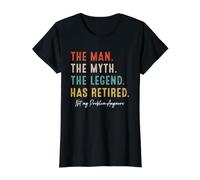 Retired 2026 The Man Myth Legend Has Retired 2026 Retirement Value Graphic T-Shirt, Women, Black, XL