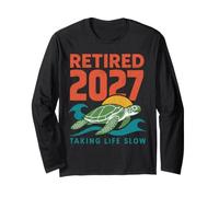 Retired 2027 Sea Turtle Retirement Taking Life Slow Long Sleeve T-Shirt