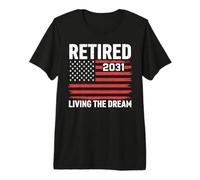 Retired 2031 Living The Dream American Flag Premium T-Shirt