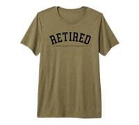 Retired A New Chapter Begins Retirement Retro College Text Premium T-Shirt