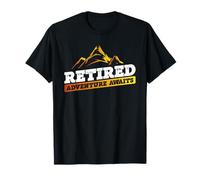 Retired Adventure Awaits Mountains Senior Citizens Travelers T-Shirt