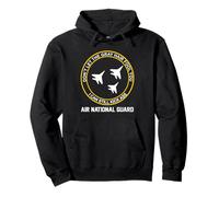 Retired Air National Guard Funny Old Man US Military Pullover Hoodie