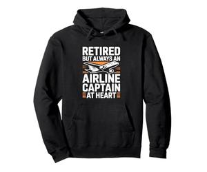 Retired Airline Pilot Retirement Pullover Hoodie