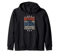 Retired And Rebuilt Body Contains Aftermarket Parts Zip Hoodie