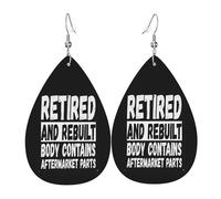 Retired and rebuilt knee replacement parts Leather Earrings, Clothing Decoration, Suitable For Festival Parties, Holidays And Daily Life