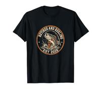 Retired and Reeling Est 2026 Funny Fishing Retirement T-Shirt