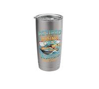Retired and Riding Waves Full Time Jet Ski Stainless Steel Insulated Tumbler