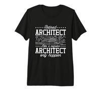 Retired Architect Like A Regular Job Architecture Architect Premium T-Shirt