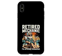 Retired Auto Mechanic Retirement I'm Officially Exhausted Case for iPhone XS Max
