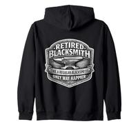 Retired Blacksmith Like A Regular Only Happier Retirement Zip Hoodie