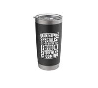 Retired Brain Mapping Specialist Enter Freedom Stainless Steel Insulated Tumbler