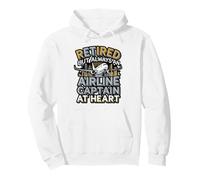 Retired But Always an Airline Captain Design Pullover Hoodie
