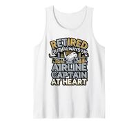Retired But Always an Airline Captain Design Tank Top