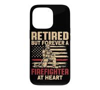 Retired But Forever A Firefighter At Heart Fire Fighter Case for iPhone 13 Pro