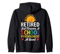 Retired But Forever A School Psychologist At Heart Zip Hoodie