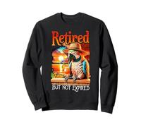 Retired But Not Expired Parrot Summer Vacation Retirement Sweatshirt