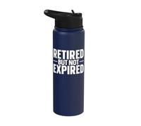 Retired But Not Expired Stainless Steel Insulated Water Bottle