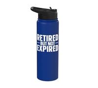 Retired But Not Expired Stainless Steel Insulated Water Bottle