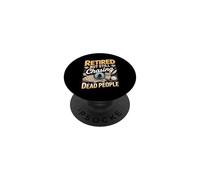 Retired But Still Chasing Dead People Genealogy PopSockets Adhesive PopGrip