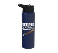 Retired But Still Hitting The High Notes Music Singer Stainless Steel Insulated Water Bottle
