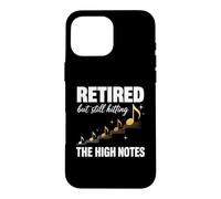 Retired But Still Hitting The High Notes Music Teacher Case for iPhone 16 Pro Max
