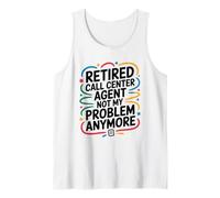 Retired Call Center Design for Customer Service Agent Tank Top