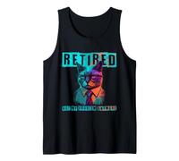 Retired Cat Not My Problem Anymore Funny Tank Top