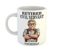 Retired Civil Servant Fix It Yourself Funny Dad Retirement Gift Mug