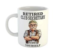 Retired Club Secretary Fix It Yourself Funny Dad Retirement Gift Mug