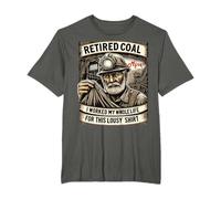 Retired Coal Miner's Vintage Design T-Shirt