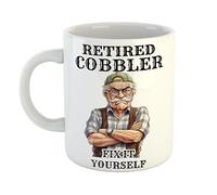 Retired Cobbler Fix It Yourself Funny Dad Retirement Gift Mug