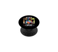 Retired Crayon Expert Teacher PopSockets Adhesive PopGrip